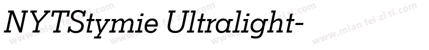 NYTStymie Ultralight字体转换